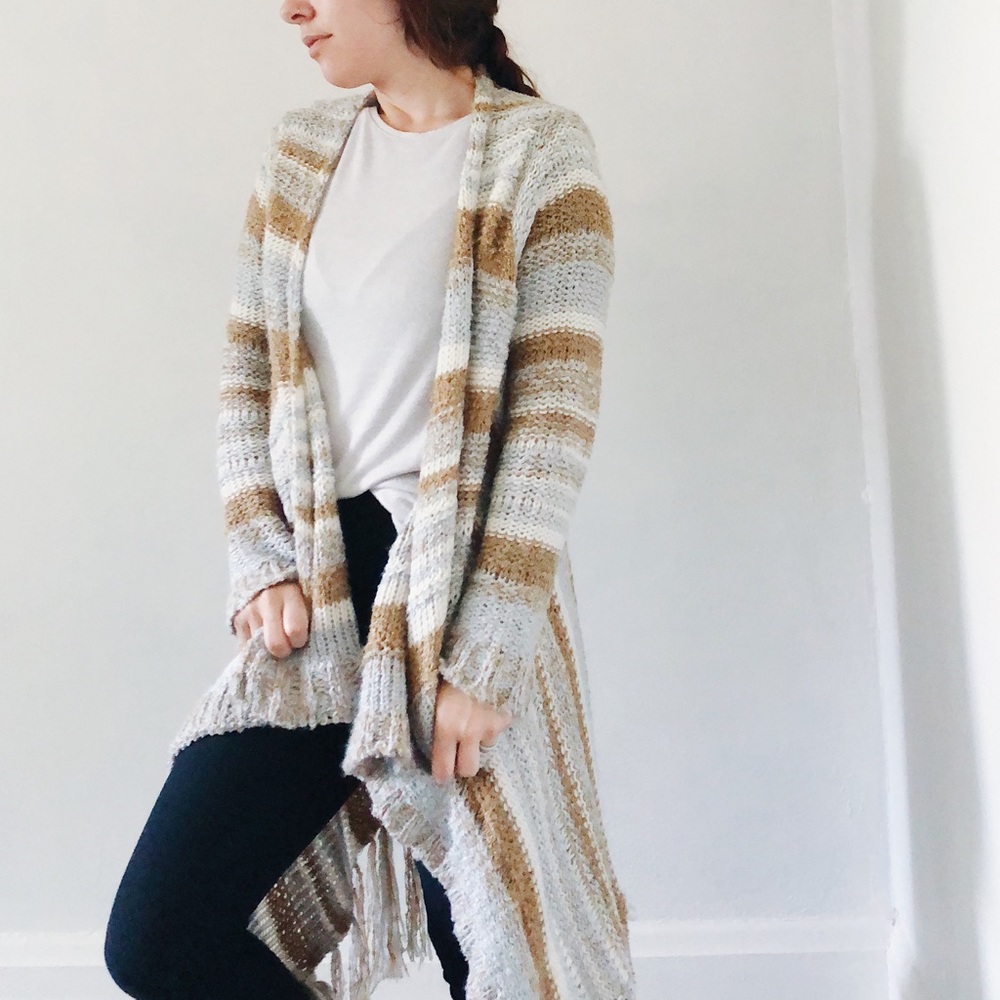 Long cozy target sweater cardigan